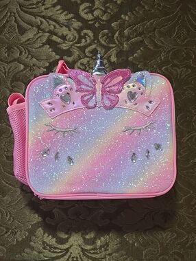 Pink Glitter Unicorn Kids Lunch Bag - Brand
